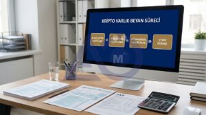 Kripto varlık gelirleri için vergi beyan süreci adımları.