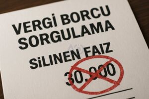 Vergi affı borç sorgulama ve faiz silinmesi