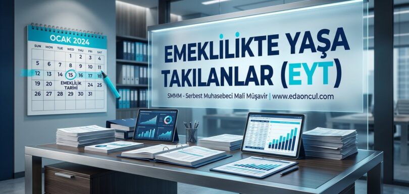 EYT (Emeklilikte Yaşa Takılanlar) - muhasebe ofisinde emeklilik planlaması belgeleri ve takvim