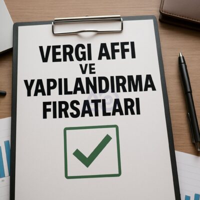 Vergi affı ve yapılandırma fırsatlarından en iyi şekilde yararlanma rehberi